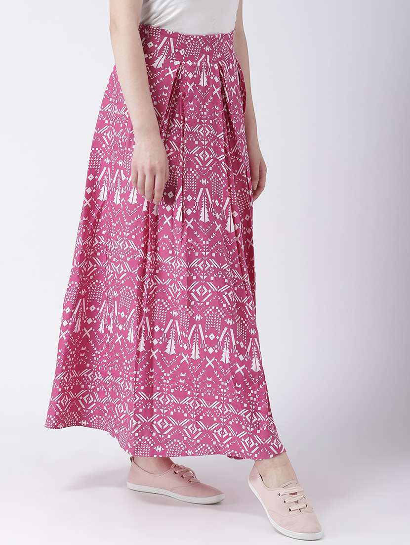 women printed high rise flared skirt - 22380569 -  Standard Image - 2