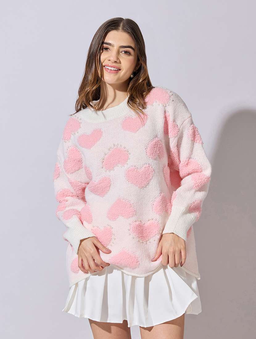 women self designed long sleeve pullover - 22380918 -  Standard Image - 2