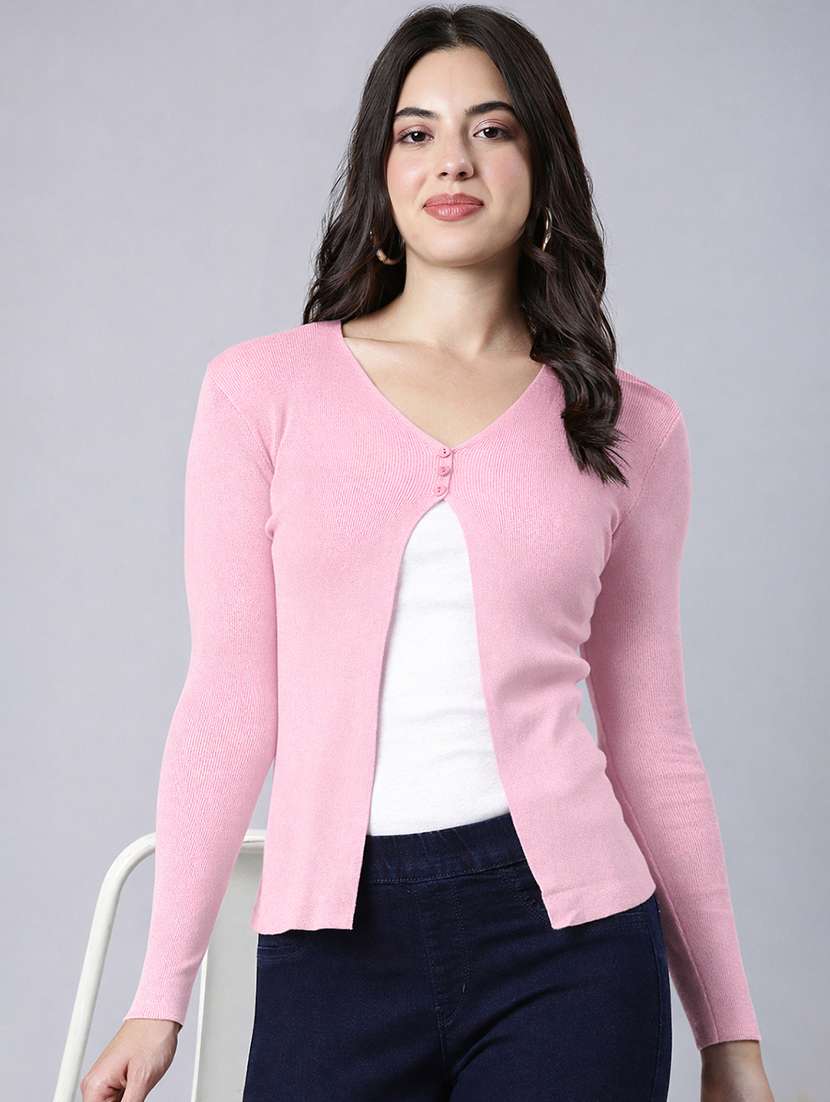 women solid long sleeve regular shrug - 22380924 -  Standard Image - 2