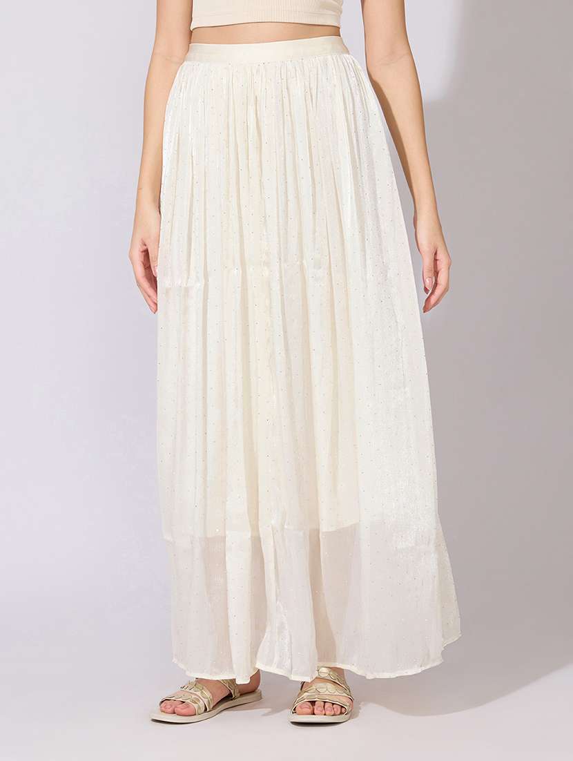 women self designed high rise flared skirt - 22380940 -  Standard Image - 2