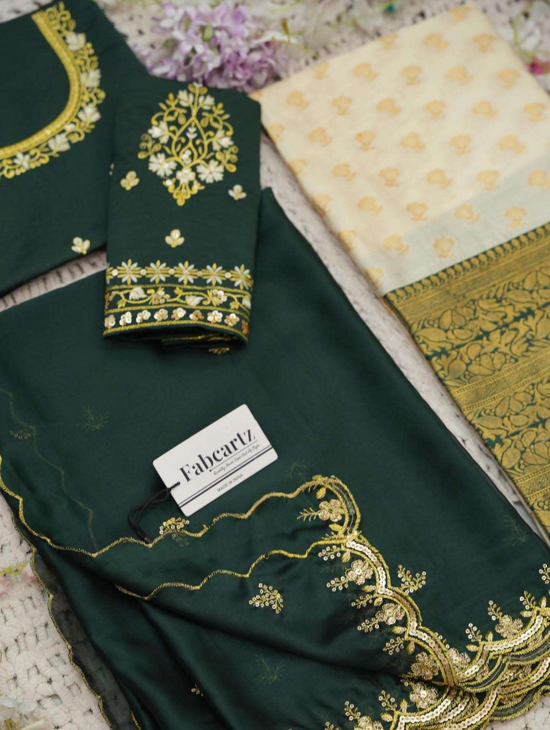 women self design south indian style unstitched lehenga choli set - 22380969 -  Standard Image - 2