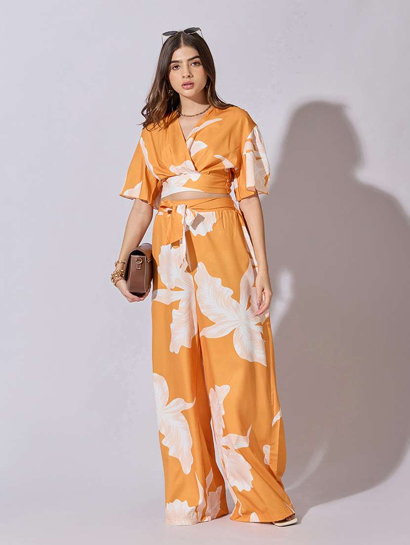 women printed top and trouser co-ord set - 22381008 -  Standard Image - 7