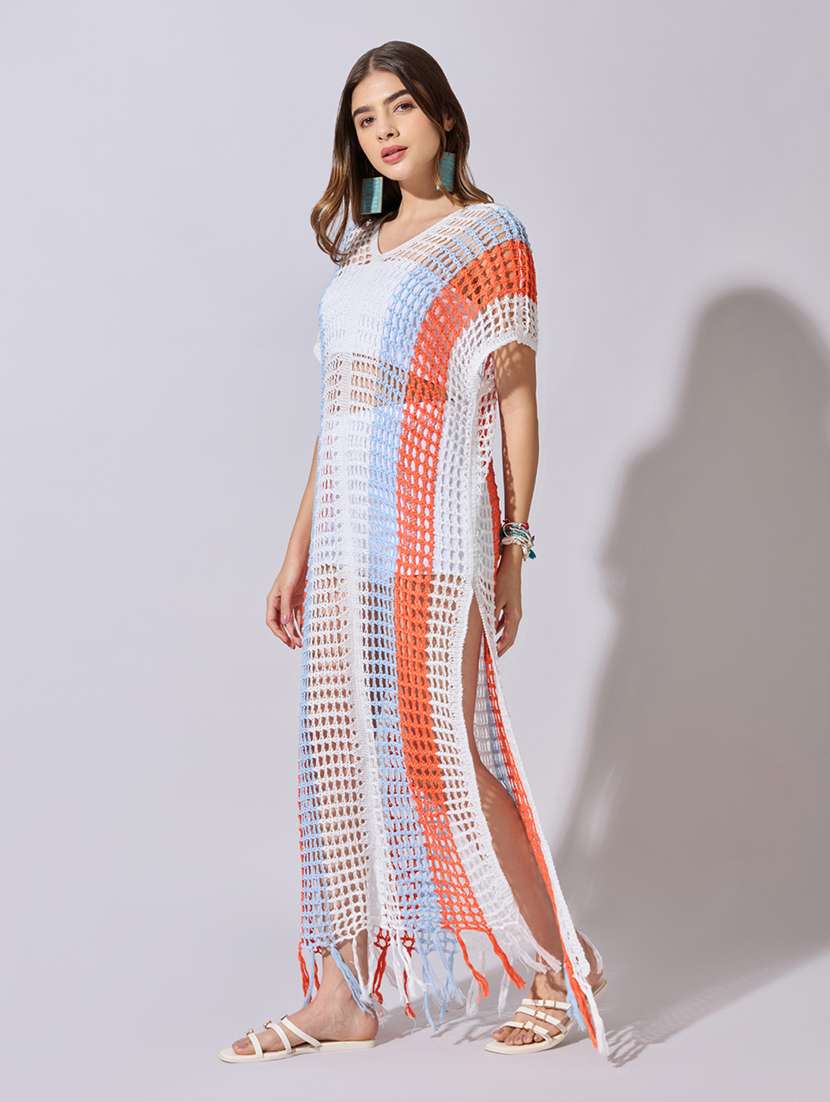 women self designed cap sleeve straight top - 22381067 -  Standard Image - 2