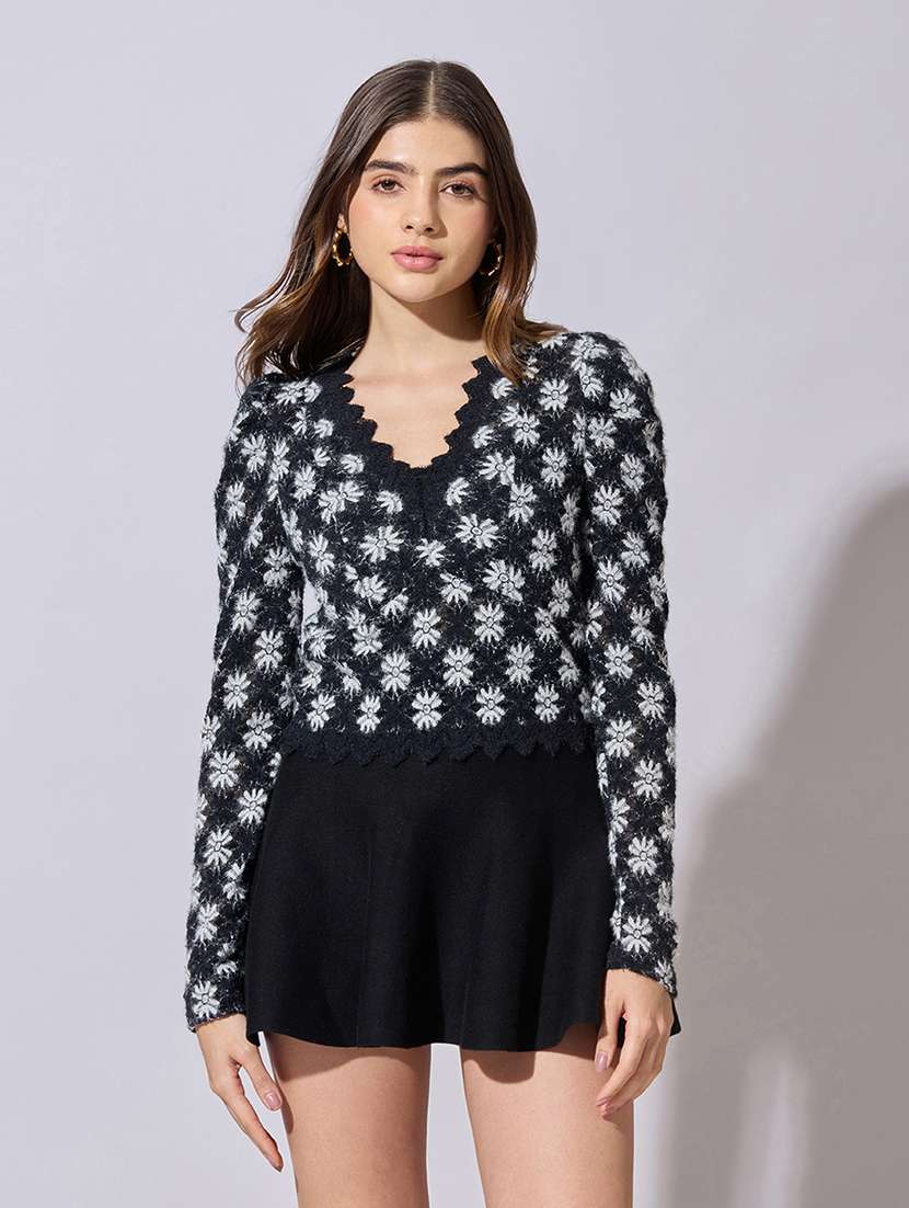 women self designed puff sleeve top - 22381078 -  Standard Image - 2