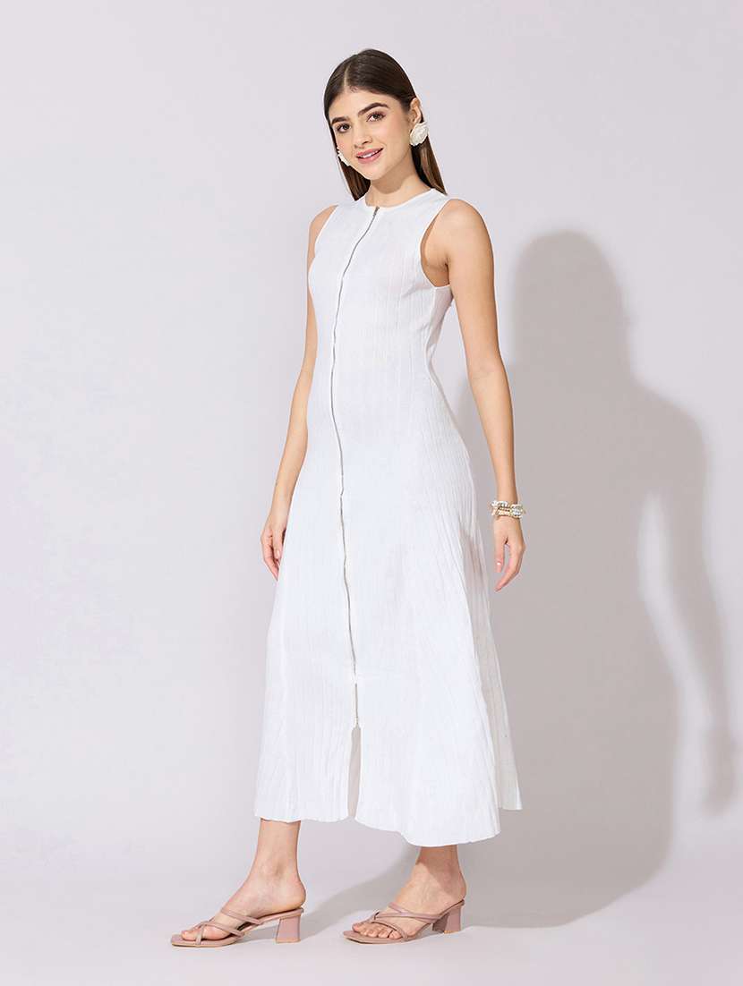 white acrylic aline dress - 22381154 -  Standard Image - 2