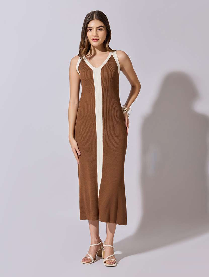women solid shoulder strap bodycon dress