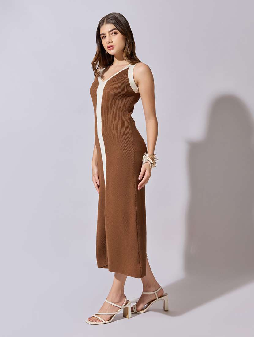 women solid shoulder strap bodycon dress - 22381209 -  Standard Image - 2