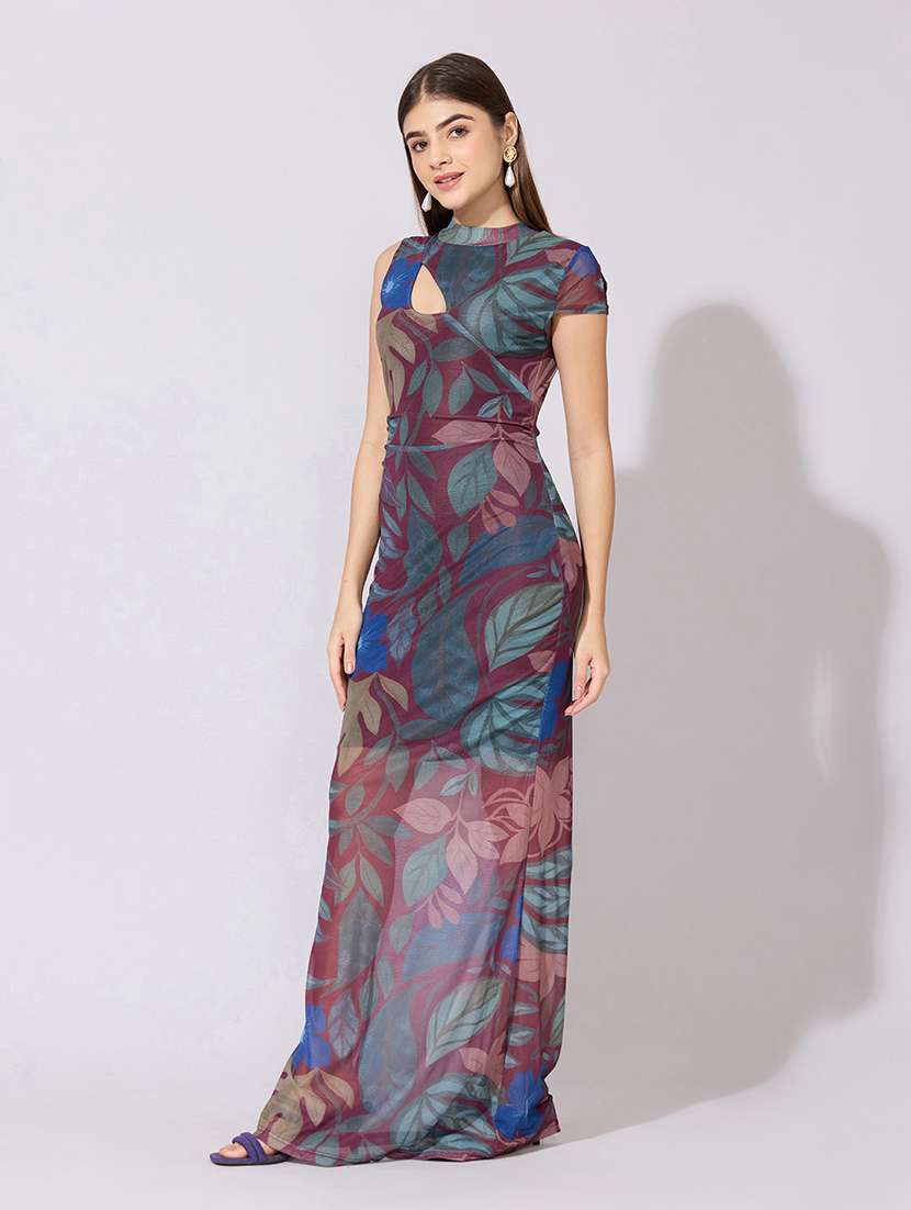 women printed sleeveless bodycon dress - 22381238 -  Standard Image - 2