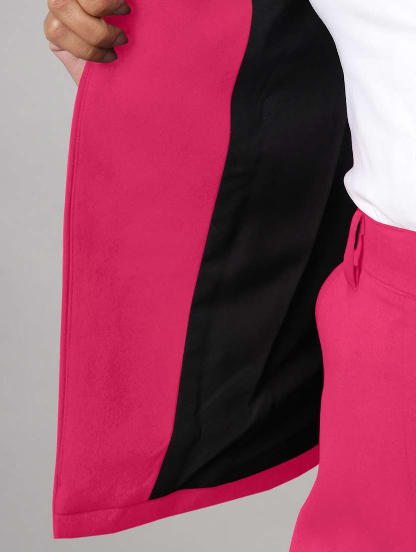 women solid long sleeve formal blazer - 22381251 -  Standard Image - 7
