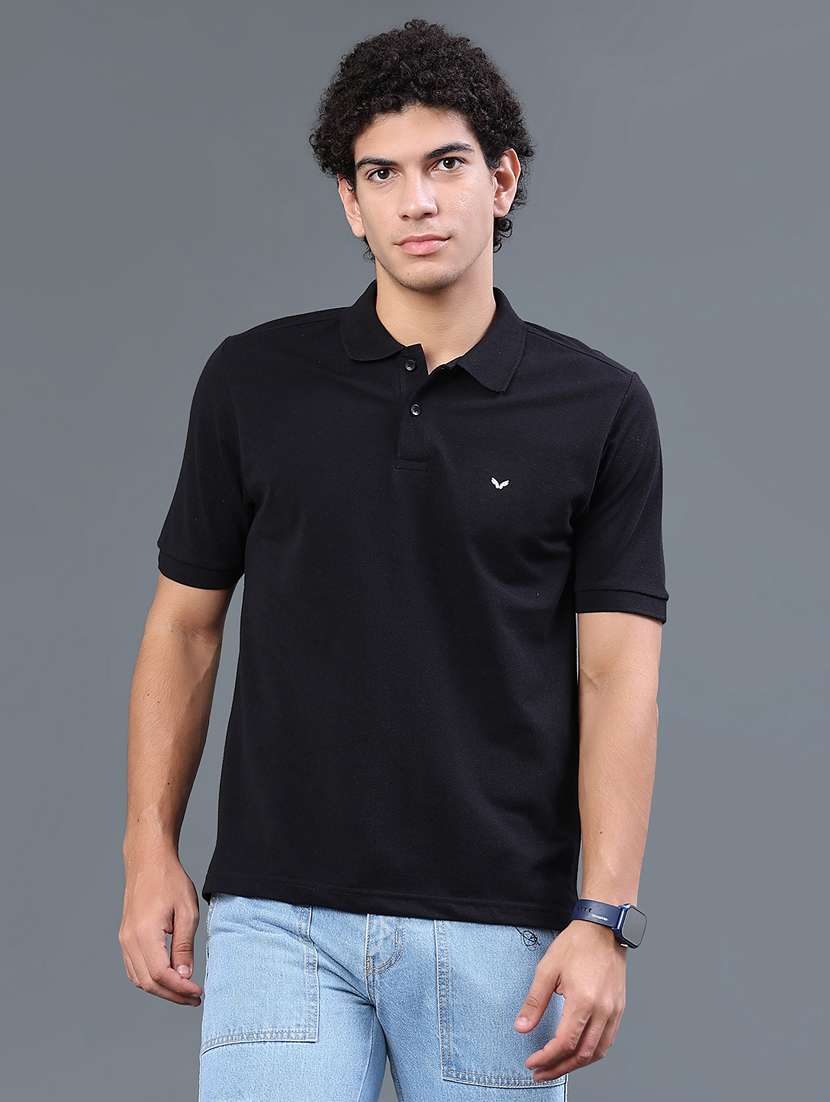 men solid short sleeve regular fit polo t-shirt - 22381792 -  Standard Image - 2