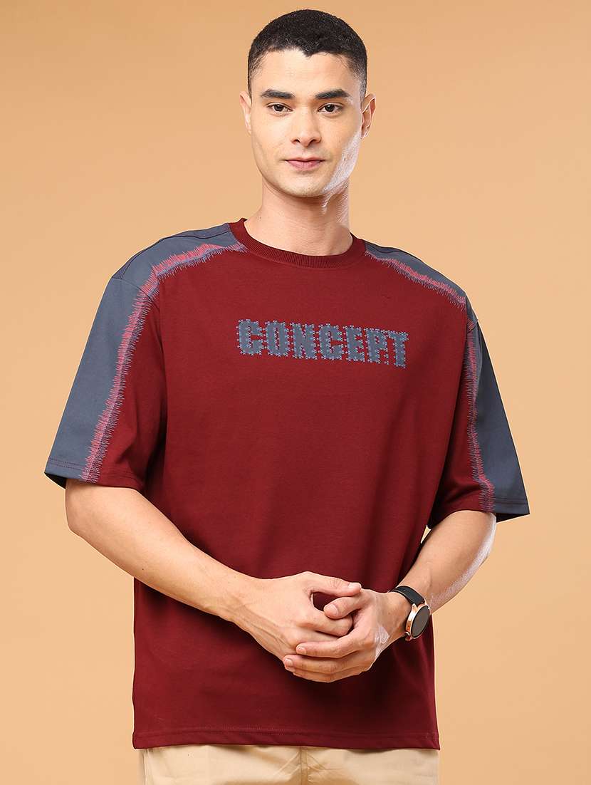 men typographic short sleeve oversized t-shirt - 22382040 -  Standard Image - 2