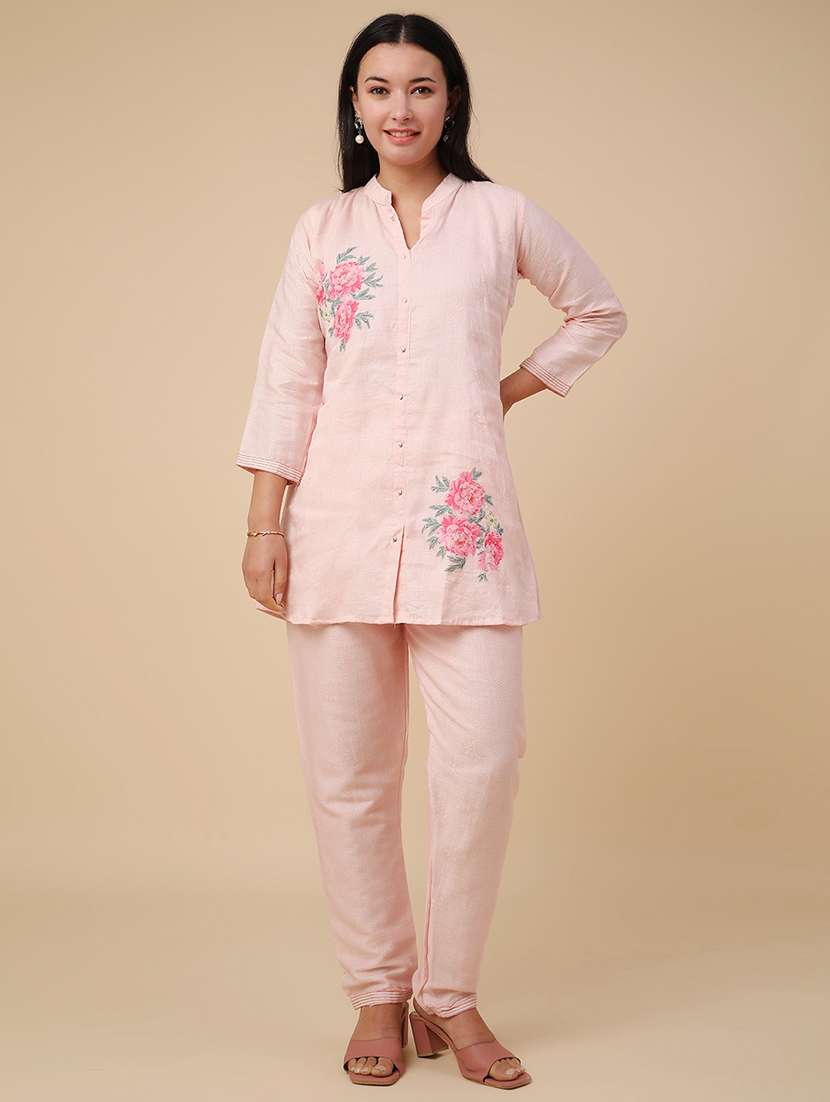 pink cotton coord set - 22382050 -  Standard Image - 2