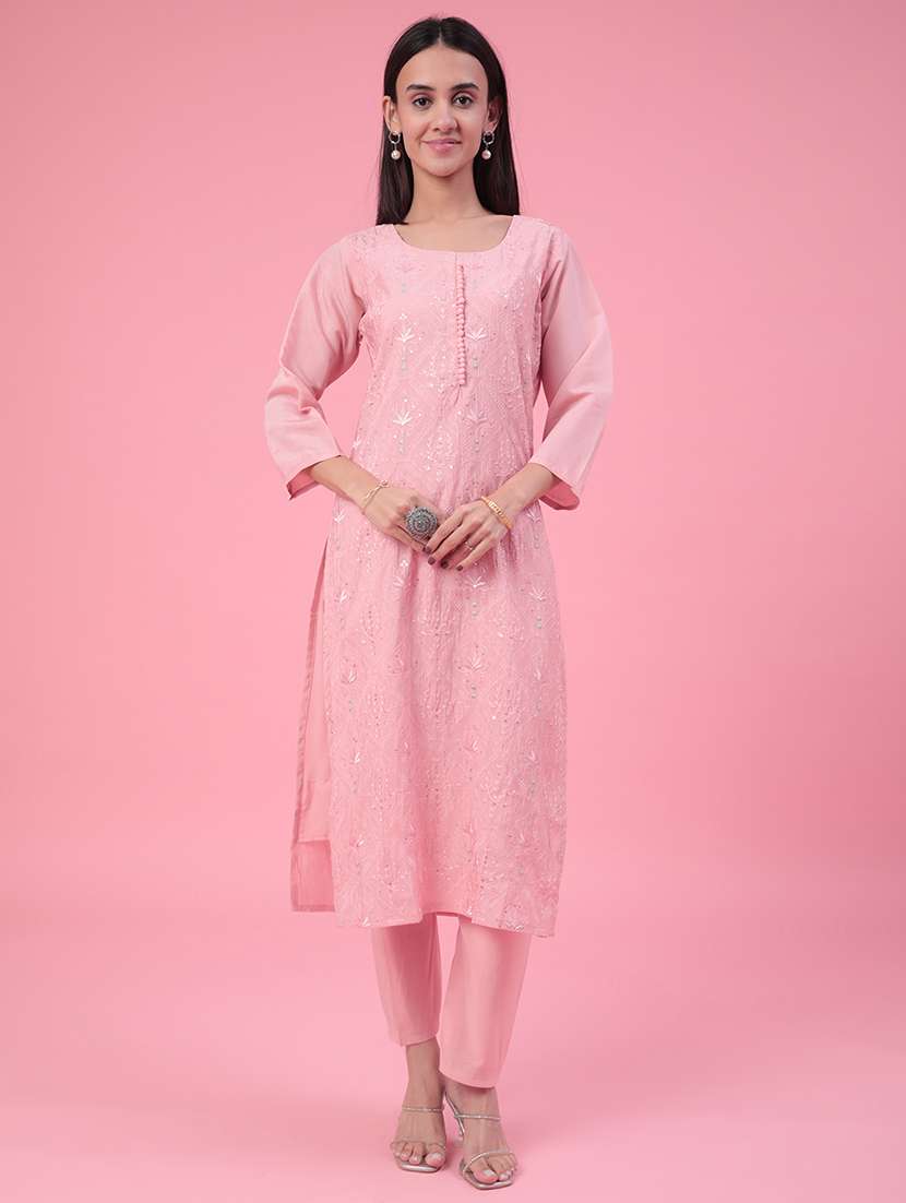 pink cotton suit  set - 22382137 -  Standard Image - 2