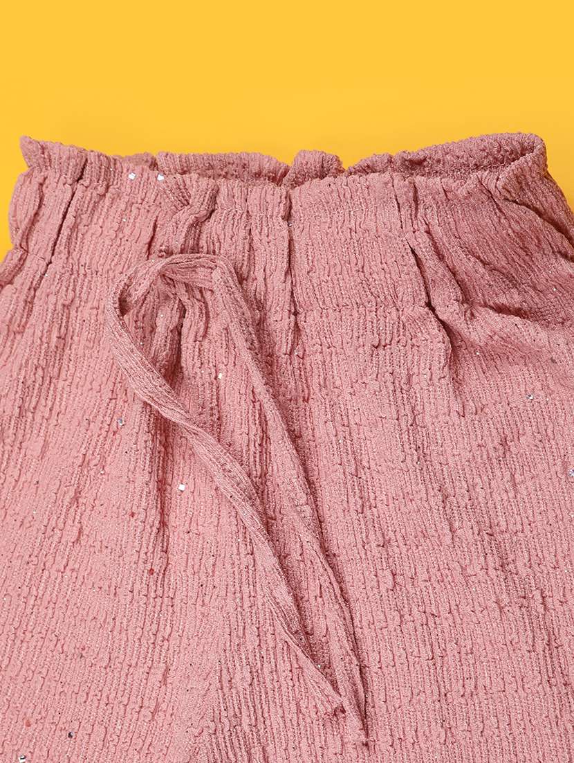 peach cotton three fourths shorts and threefourth - 22382245 -  Standard Image - 2