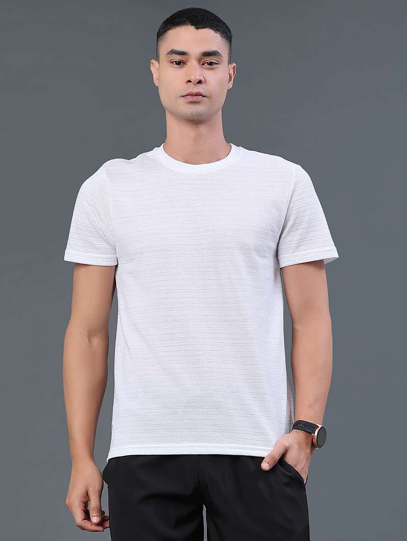 men self design short sleeve slim fit t-shirt - 22382383 -  Standard Image - 2