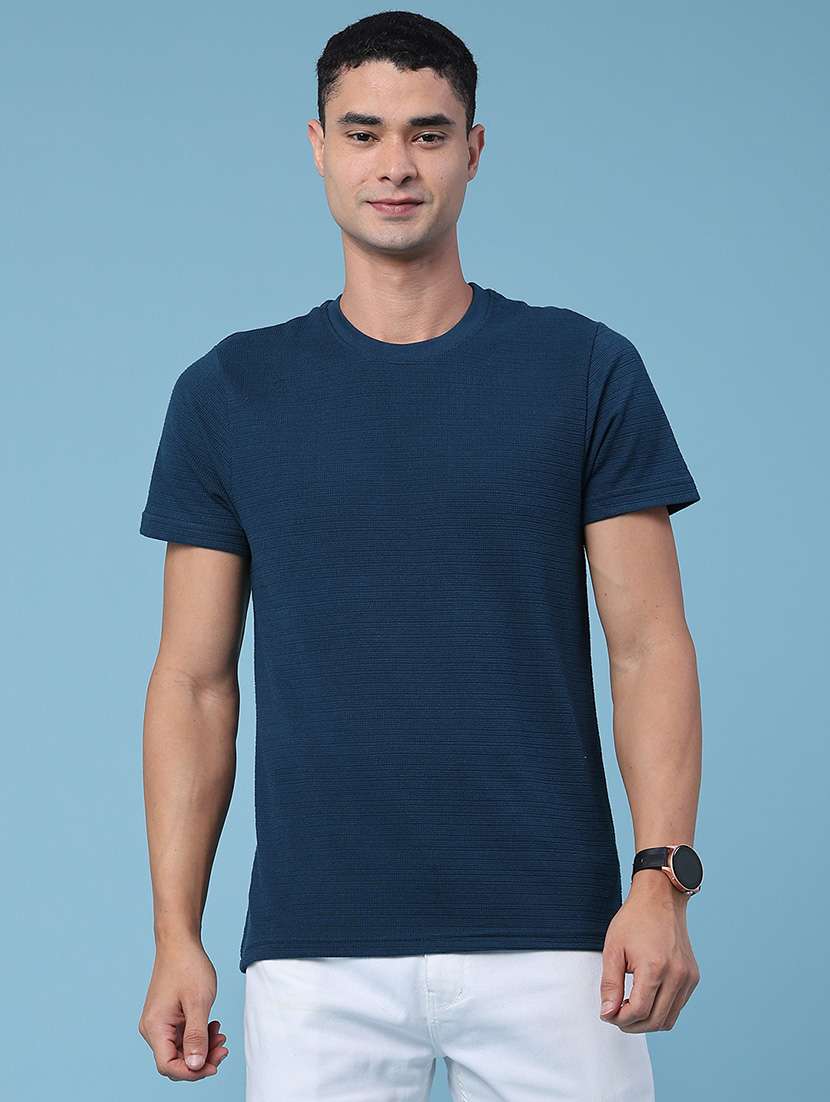 men self design short sleeve slim fit t-shirt - 22382384 -  Standard Image - 2