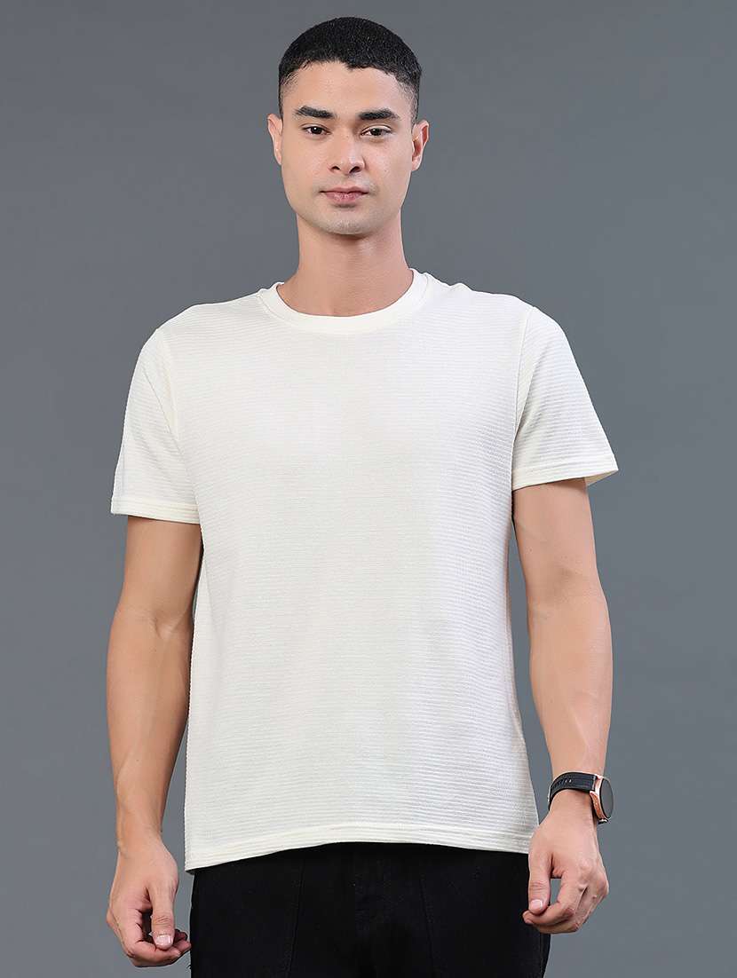 men self design short sleeve slim fit t-shirt - 22382386 -  Standard Image - 2