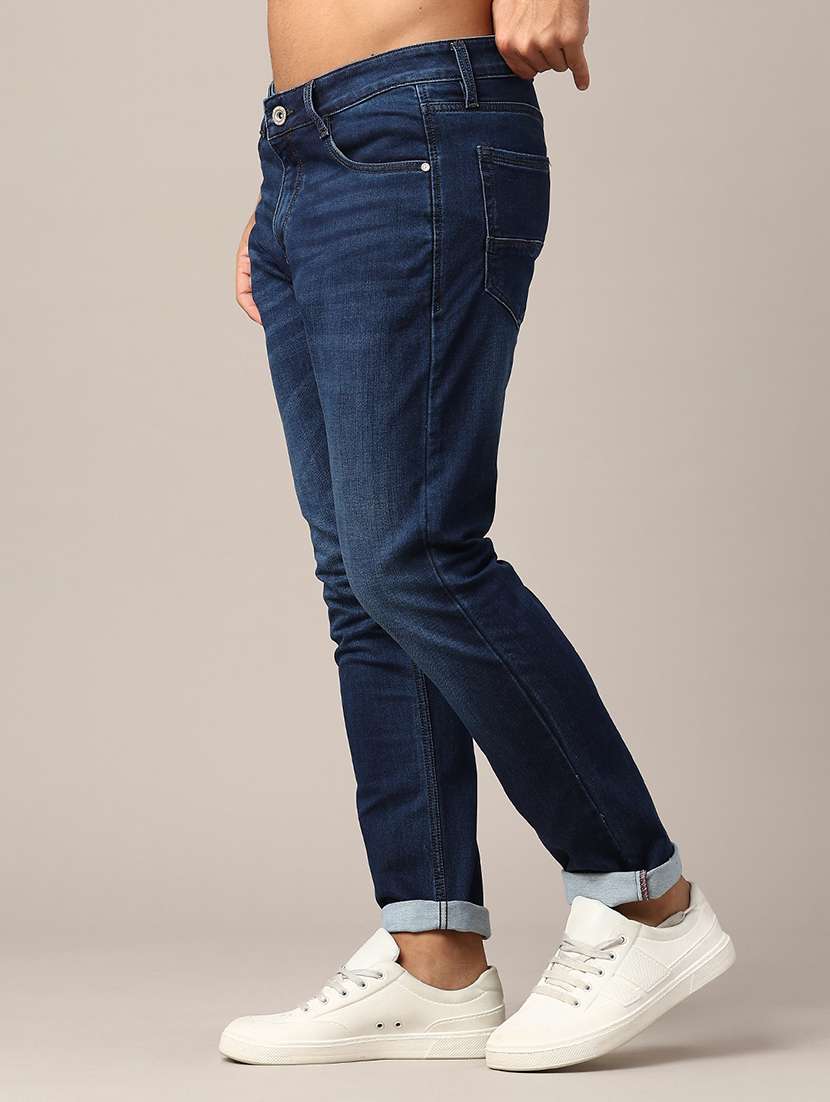 men washed mid rise slim fit jeans - 22382467 -  Standard Image - 2