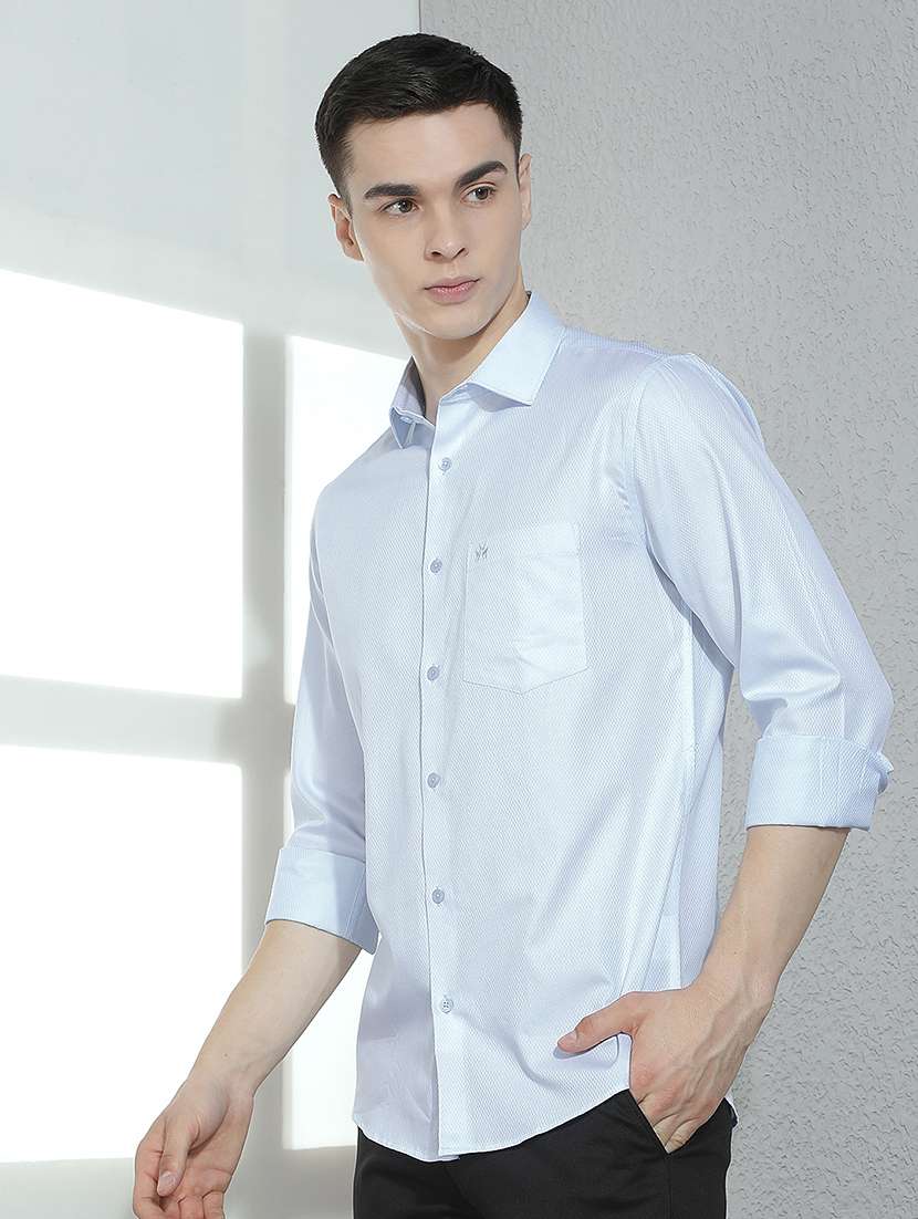 men solid long sleeve slim fit casual shirt - 22384162 -  Standard Image - 2