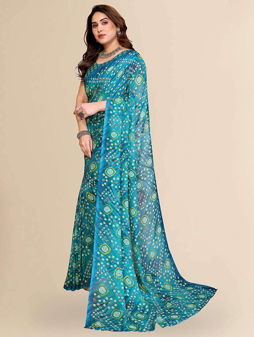 women printed casual wear saree with blouse - 22384184 -  Standard Image - 2