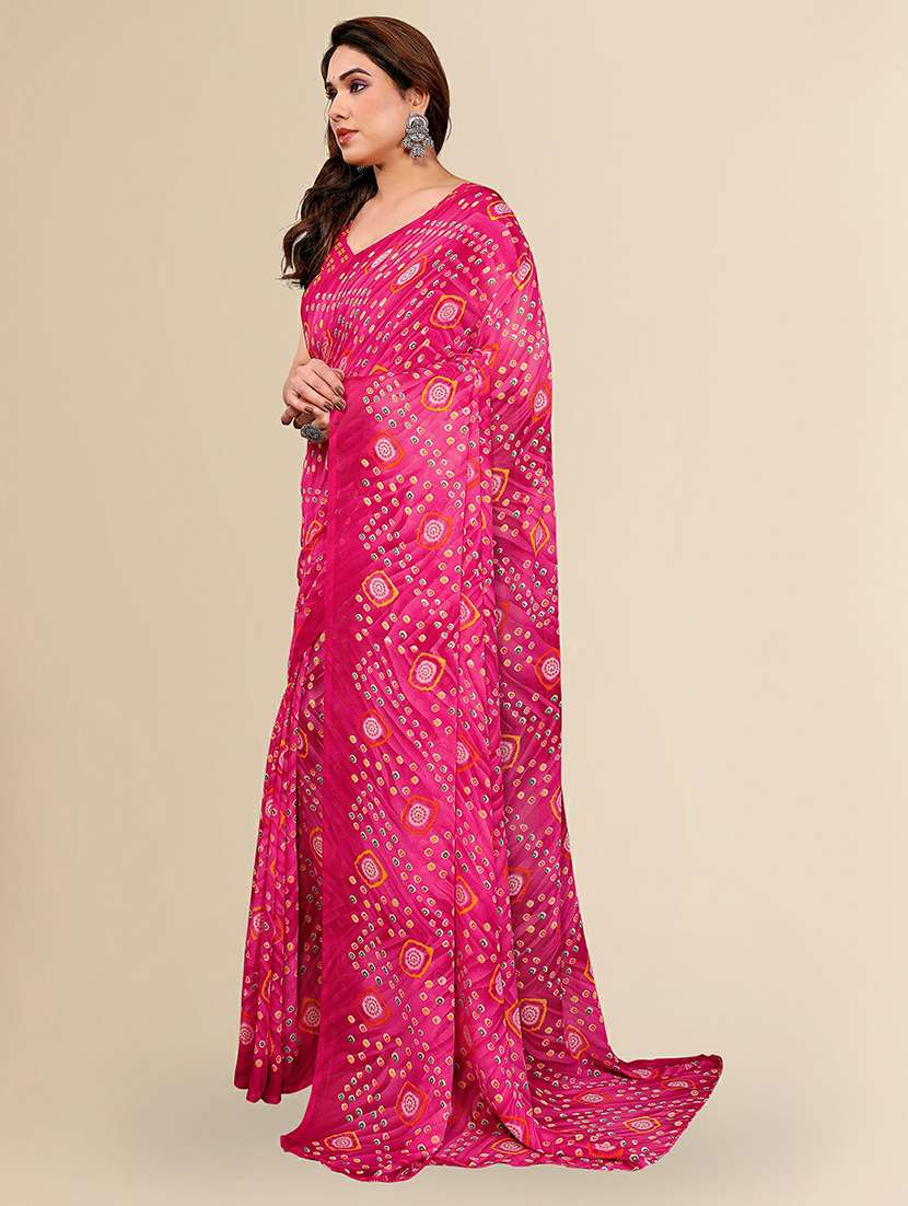 women printed casual wear saree with blouse - 22384186 -  Standard Image - 2