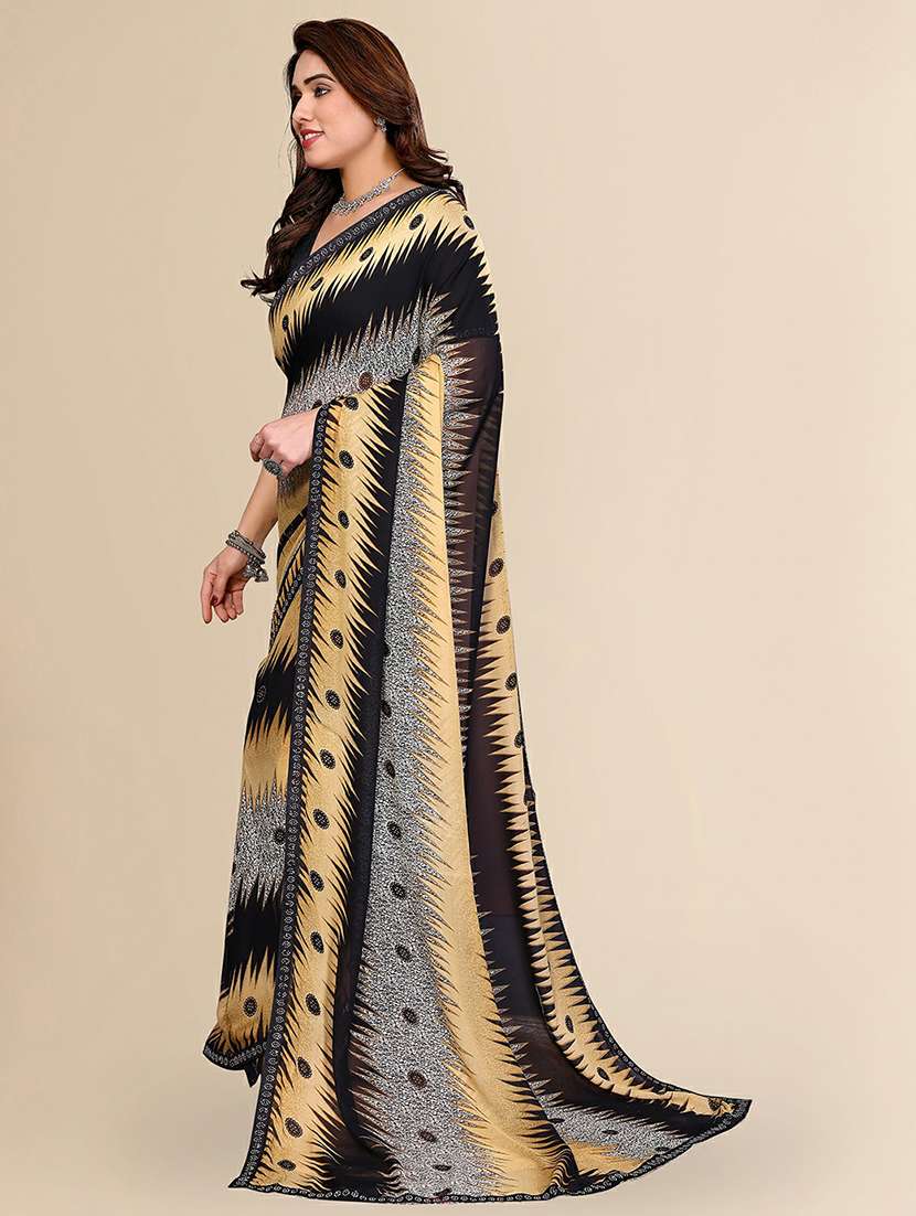 women printed casual wear saree with blouse - 22384267 -  Standard Image - 2