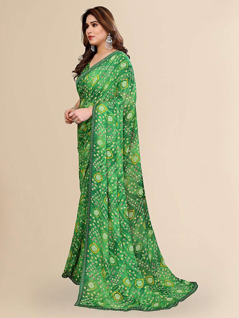 women printed casual wear saree with blouse - 22384295 -  Standard Image - 2