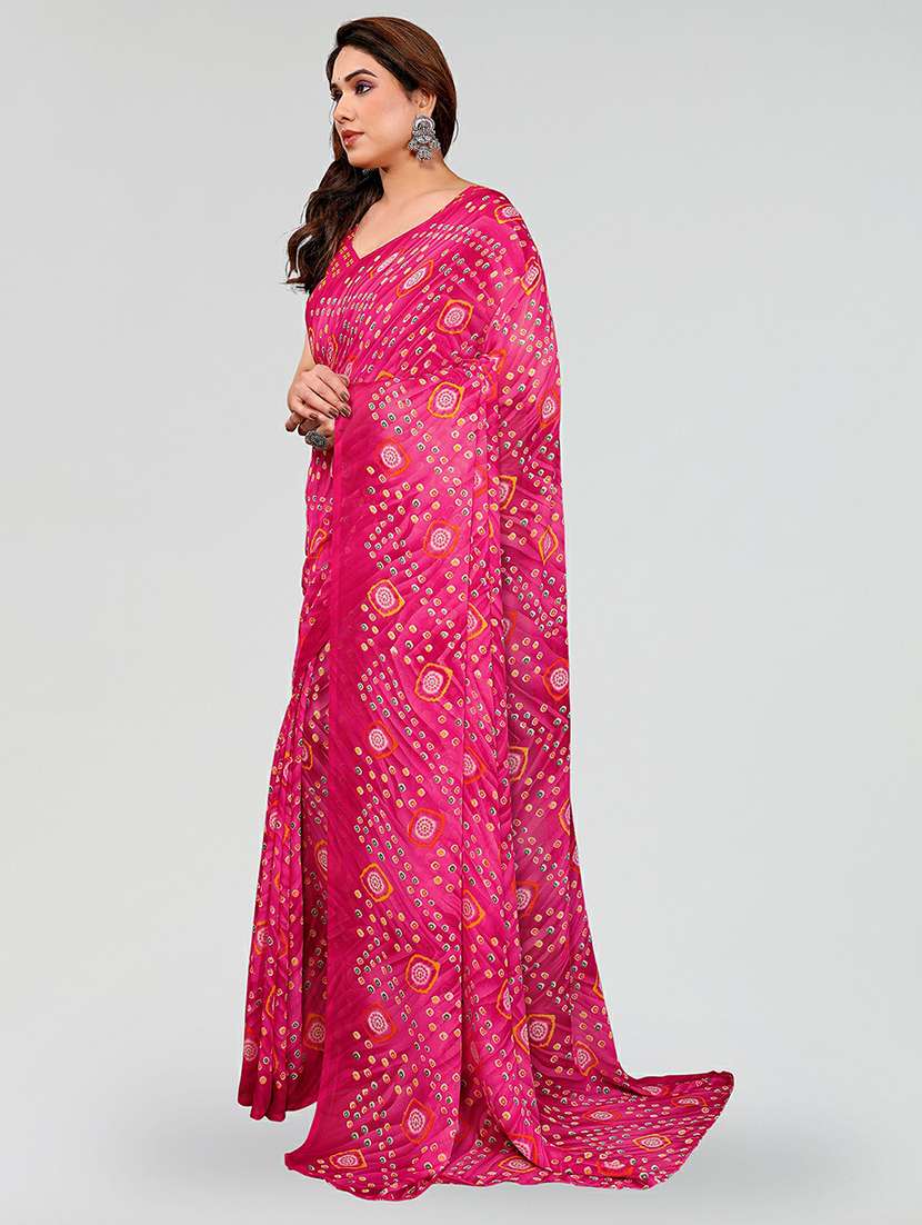 women printed casual wear saree with blouse - 22384550 -  Standard Image - 2