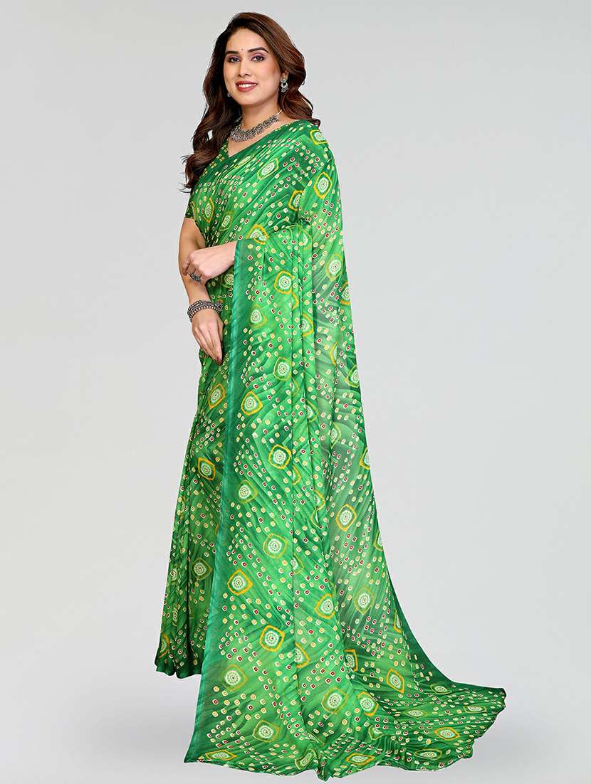 women printed casual wear saree with blouse - 22384551 -  Standard Image - 2