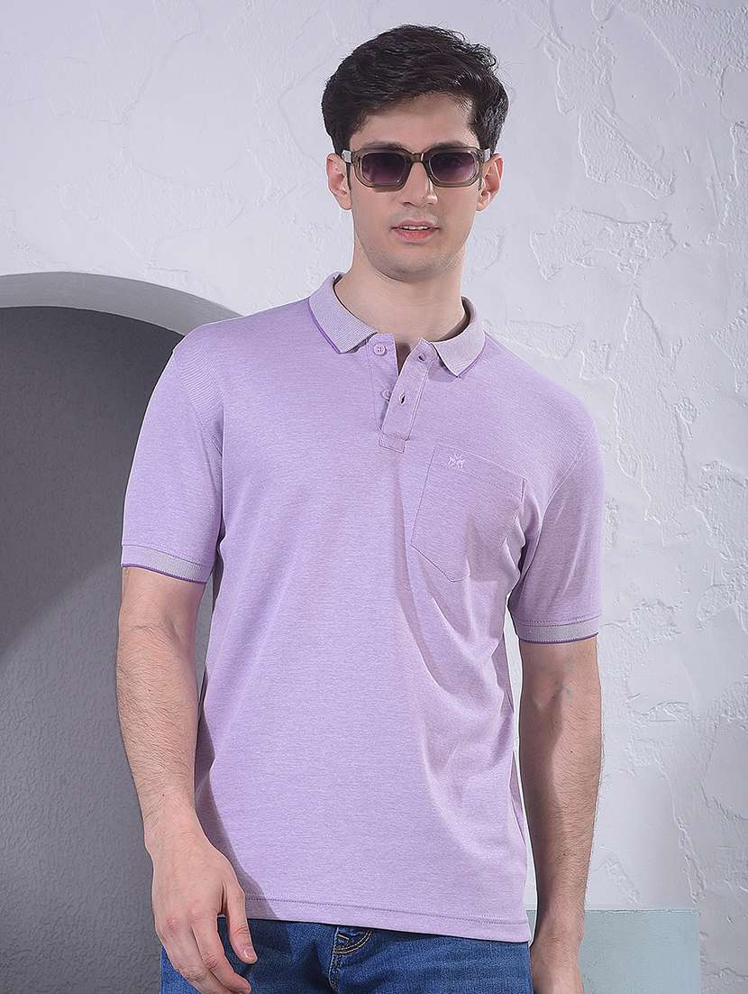 men solid short sleeve slim fit polo t-shirt