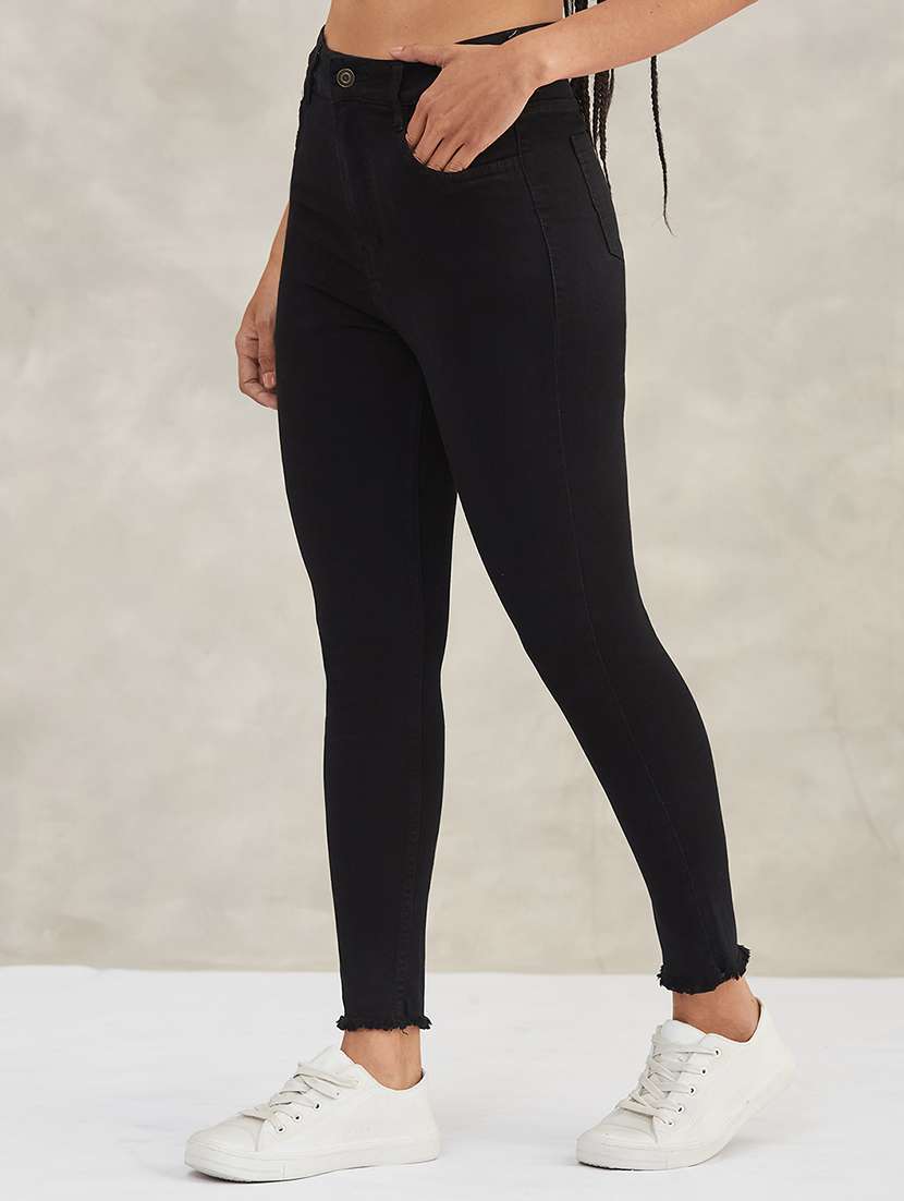 Women Solid High Rise Skinny Jeans - 22385184 -  Standard Image - 2