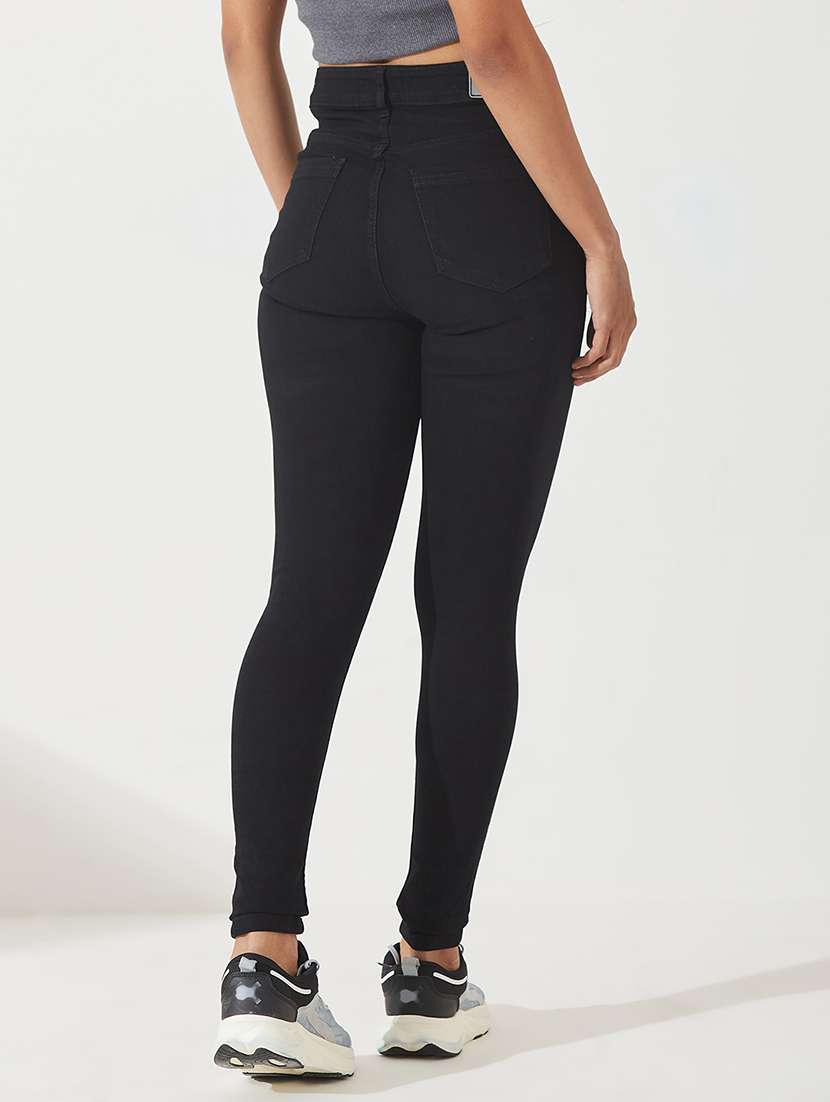 Women Solid High Rise Skinny Jeans - 22385205 -  Standard Image - 2