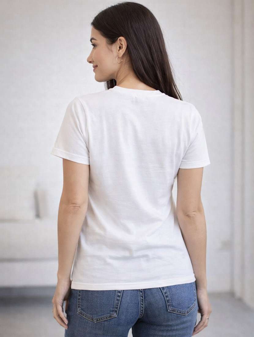 Women Printed Short Sleeve T-shirt - 22385563 -  Standard Image - 2