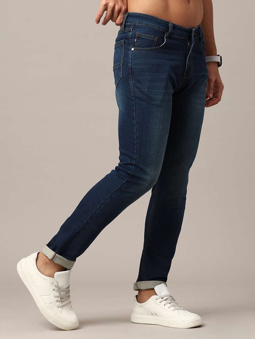 men washed mid rise slim fit jeans - 22385900 -  Standard Image - 2