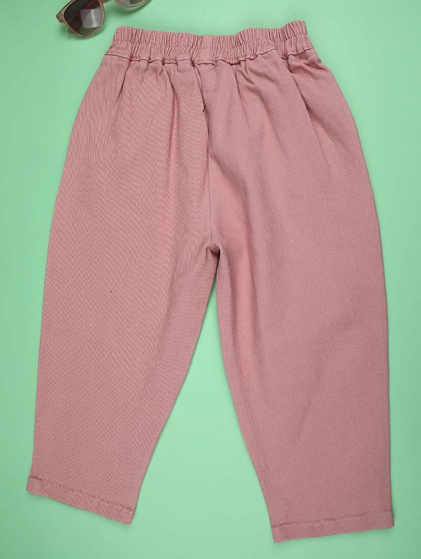 pink cotton casual trouser - 22386607 -  Standard Image - 2