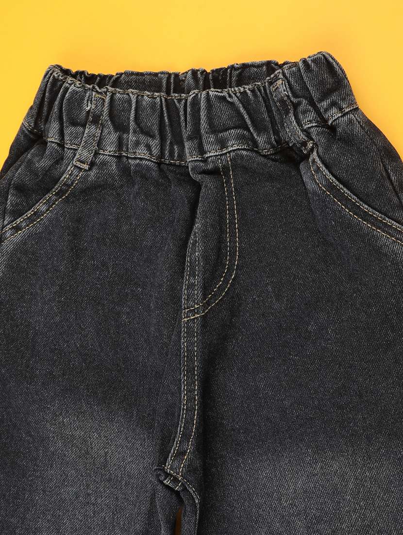 black poly cotton plain jean - 22386666 -  Standard Image - 2