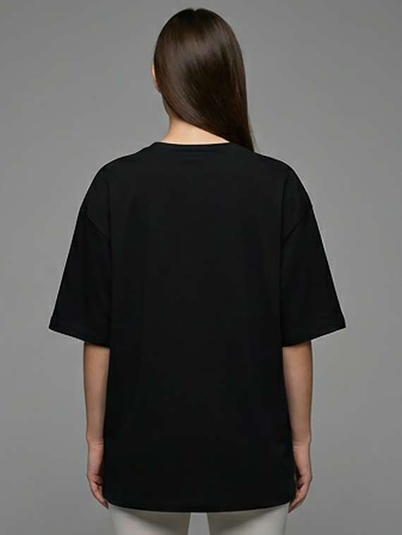 women printed short sleeve oversized t-shirt - 22387125 -  Standard Image - 2