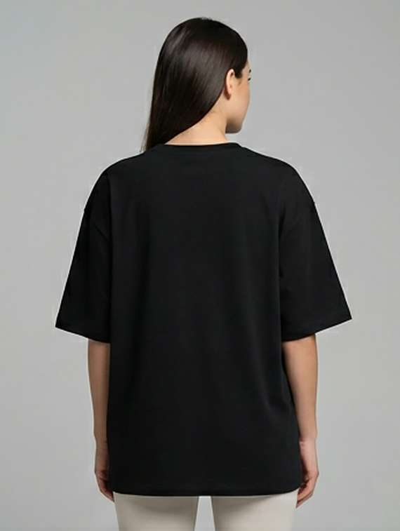 women printed short sleeve oversized t-shirt - 22387133 -  Standard Image - 2