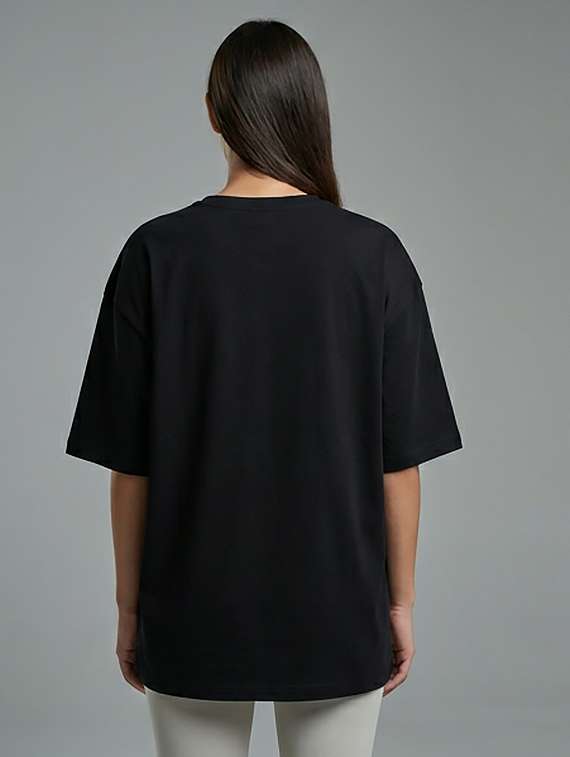 women printed short sleeve oversized t-shirt - 22387142 -  Standard Image - 2