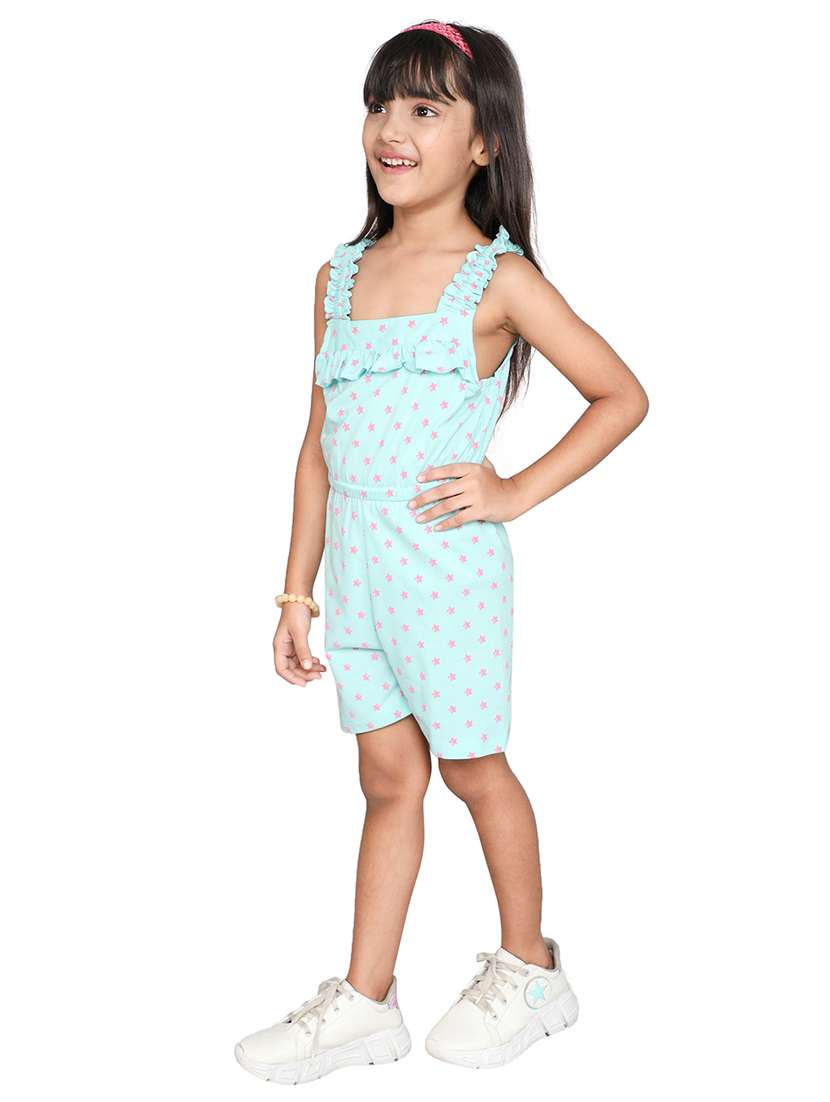 blue cotton playsuits twin sets & jump suit - 22387186 -  Standard Image - 2