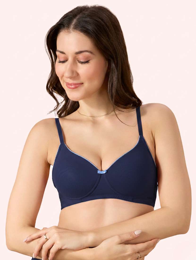 women pack of 2 solid lightly padded t-shirt bra - 22387290 -  Standard Image - 2