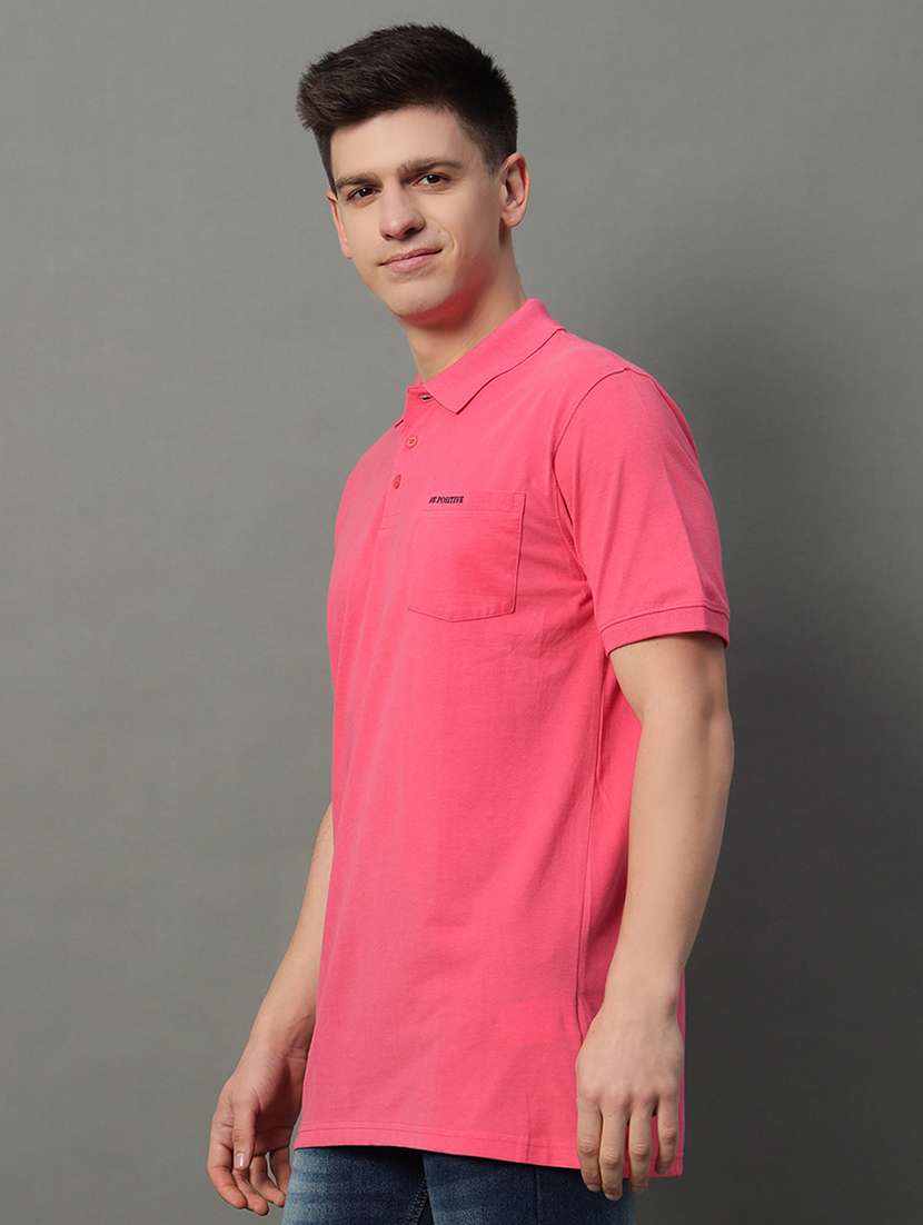 men solid short sleeve regular fit polo t-shirt - 22389913 -  Standard Image - 2