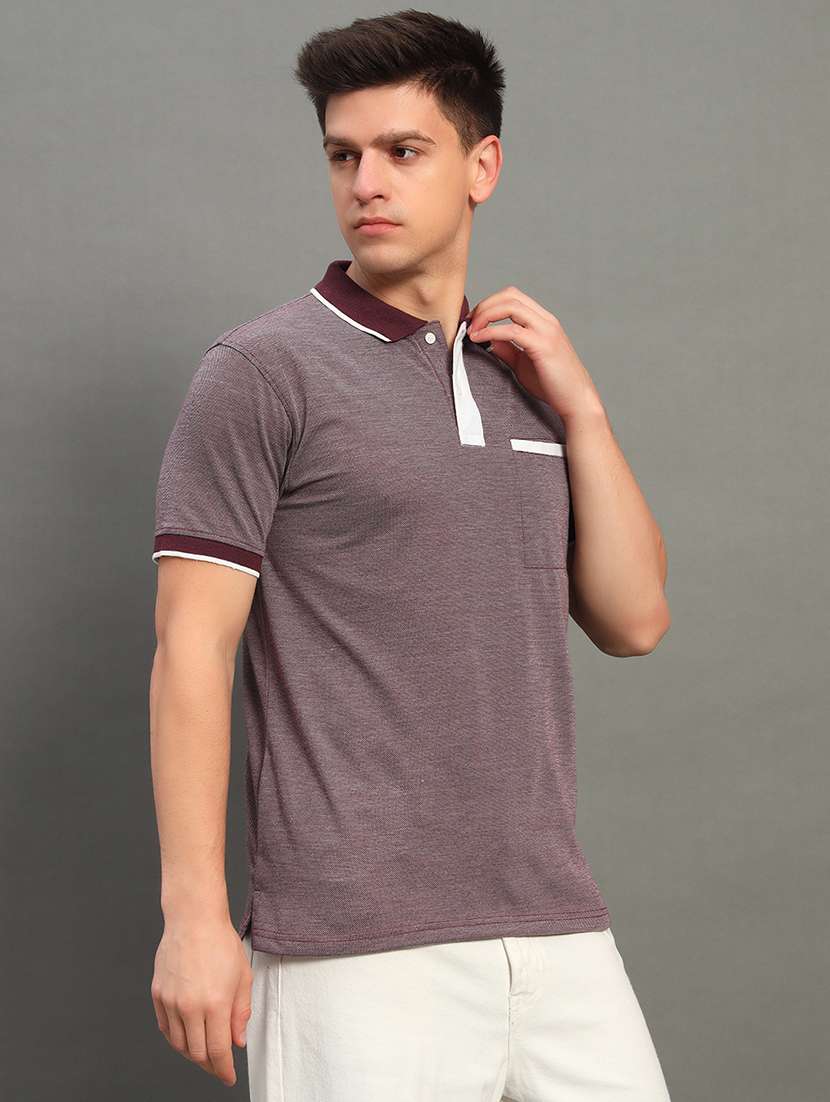 men solid short sleeve regular fit polo t-shirt - 22389968 -  Standard Image - 2