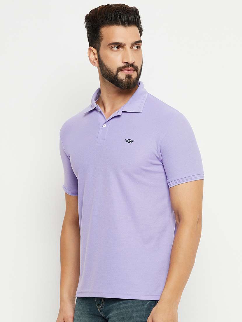 men solid short sleeve regular fit polo t-shirt - 22390070 -  Standard Image - 2