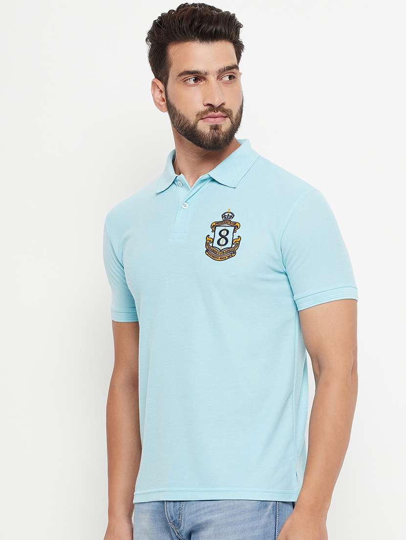 men solid short sleeve slim fit polo t-shirt - 22390074 -  Standard Image - 2