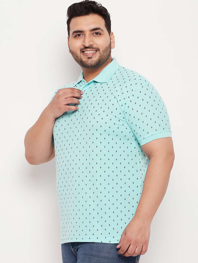 men printed short sleeve regular fit polo t-shirt - 22390081 -  Standard Image - 2