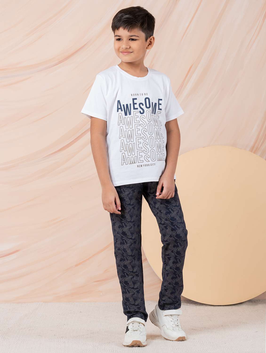 boys printed full length co-ord set - 22390096 -  Standard Image - 2