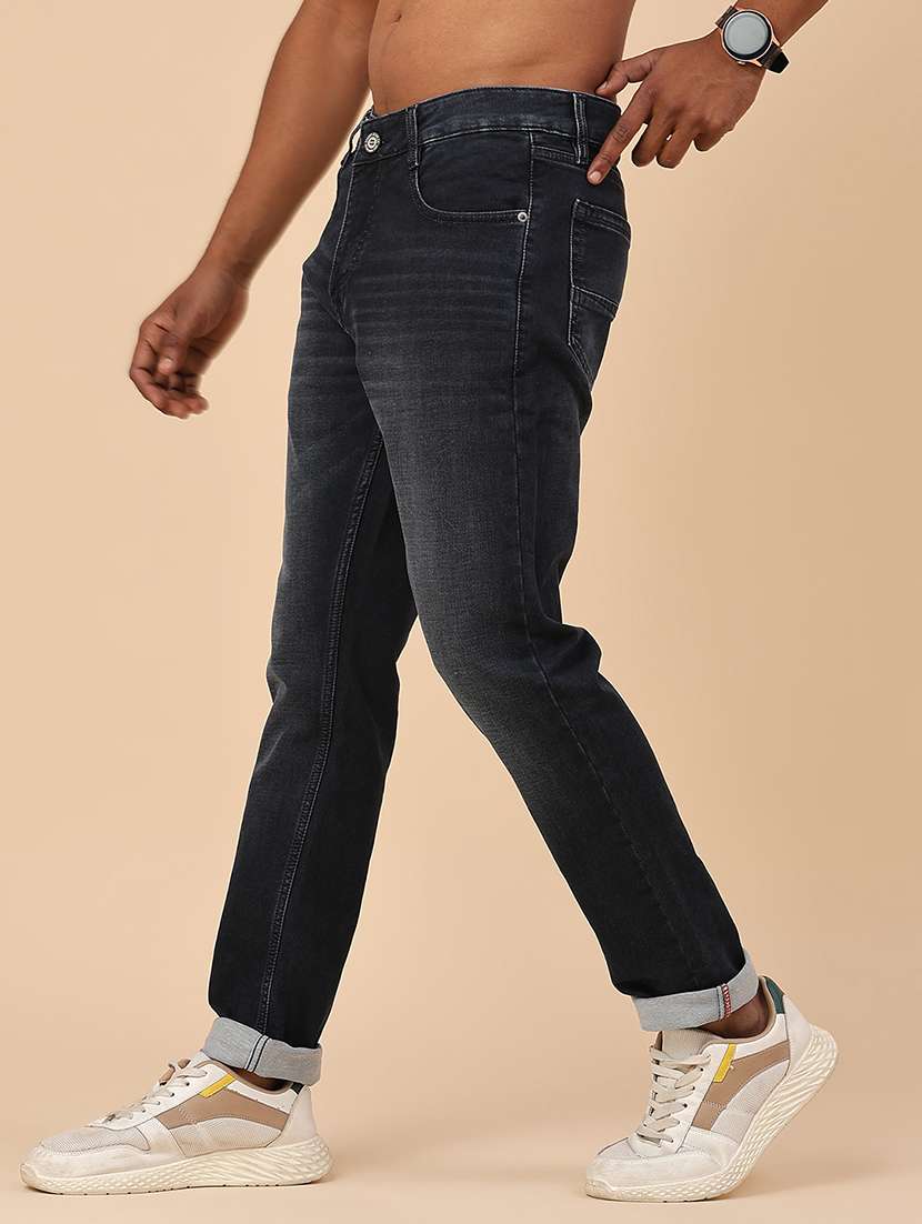 Men Washed Mid Rise Slim Fit Jeans - 22391032 -  Standard Image - 2