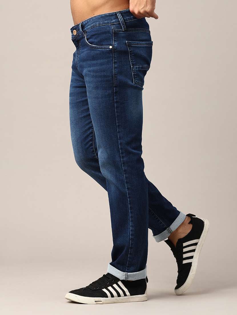 men washed mid rise slim fit jeans - 22391034 -  Standard Image - 2