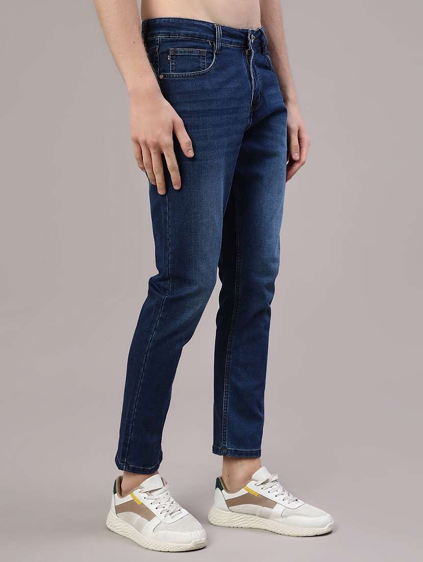 men washed mid rise slim fit jeans - 22391036 -  Standard Image - 2